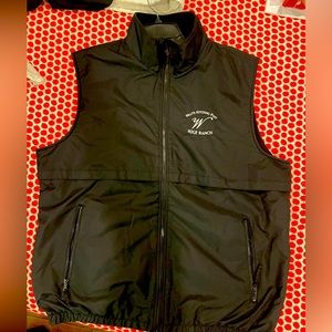 Black fleece lined vest XL